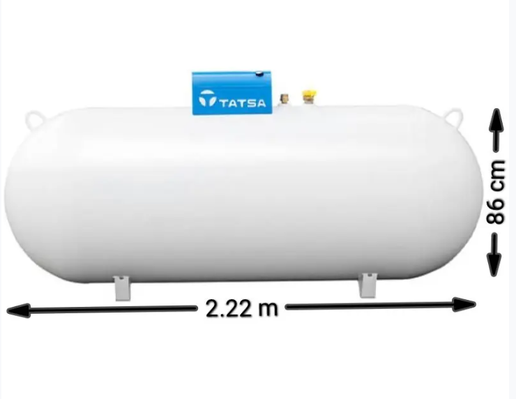 Tanque Estacionario Tatsa Horizontal Blanco | 1000 Litros